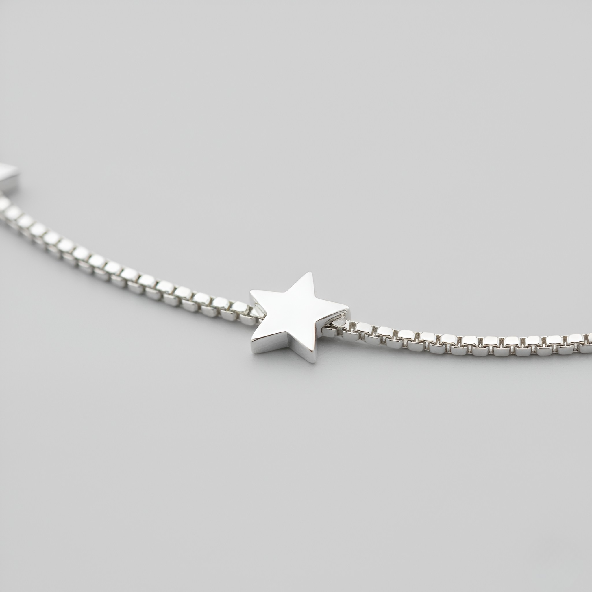 Silver Star Double Bracelet