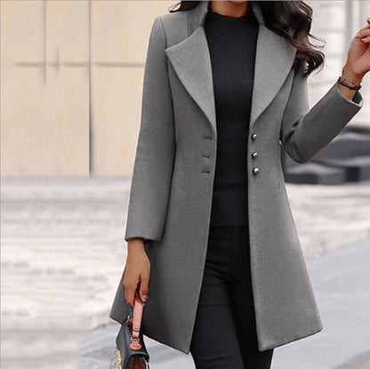 Gail Sleek Buttoned Coat