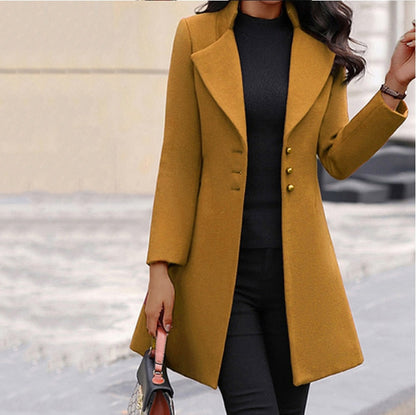 Gail Sleek Buttoned Coat