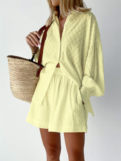 Elizabeth Breezy Shirt and Shorts Set