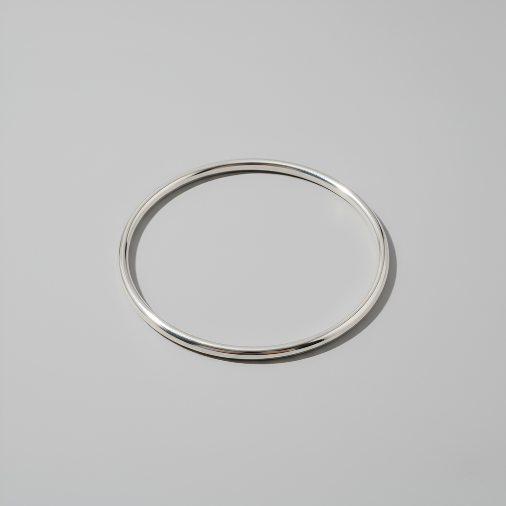 Minimalist Silver Bangle