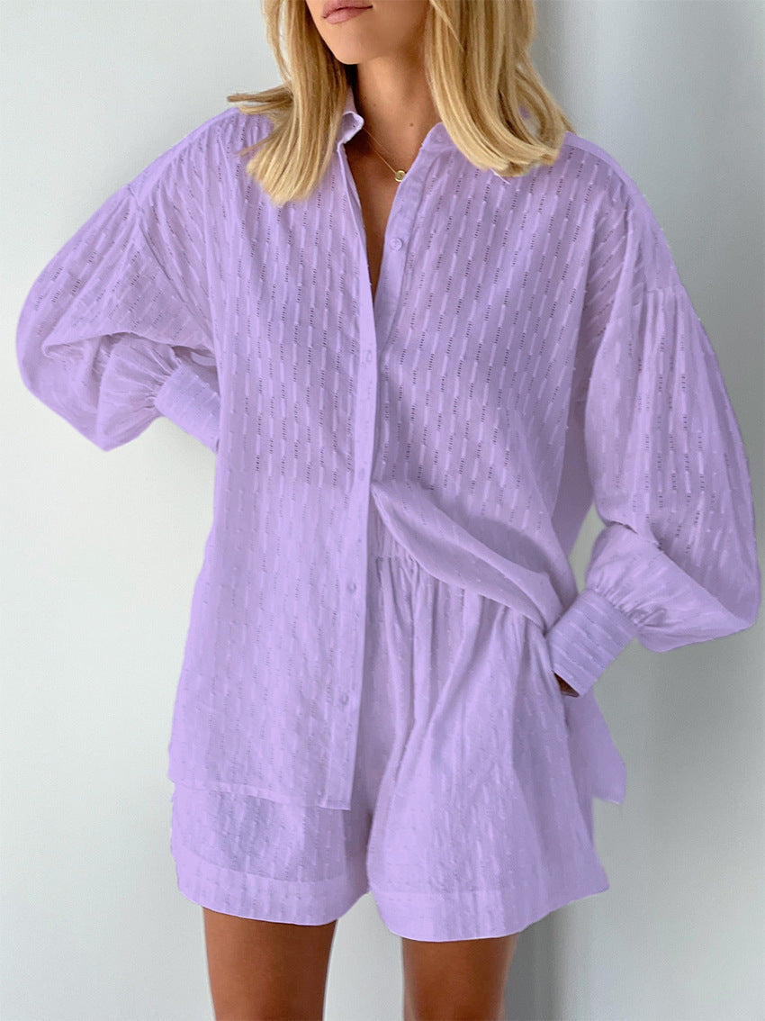 Elizabeth Breezy Shirt and Shorts Set