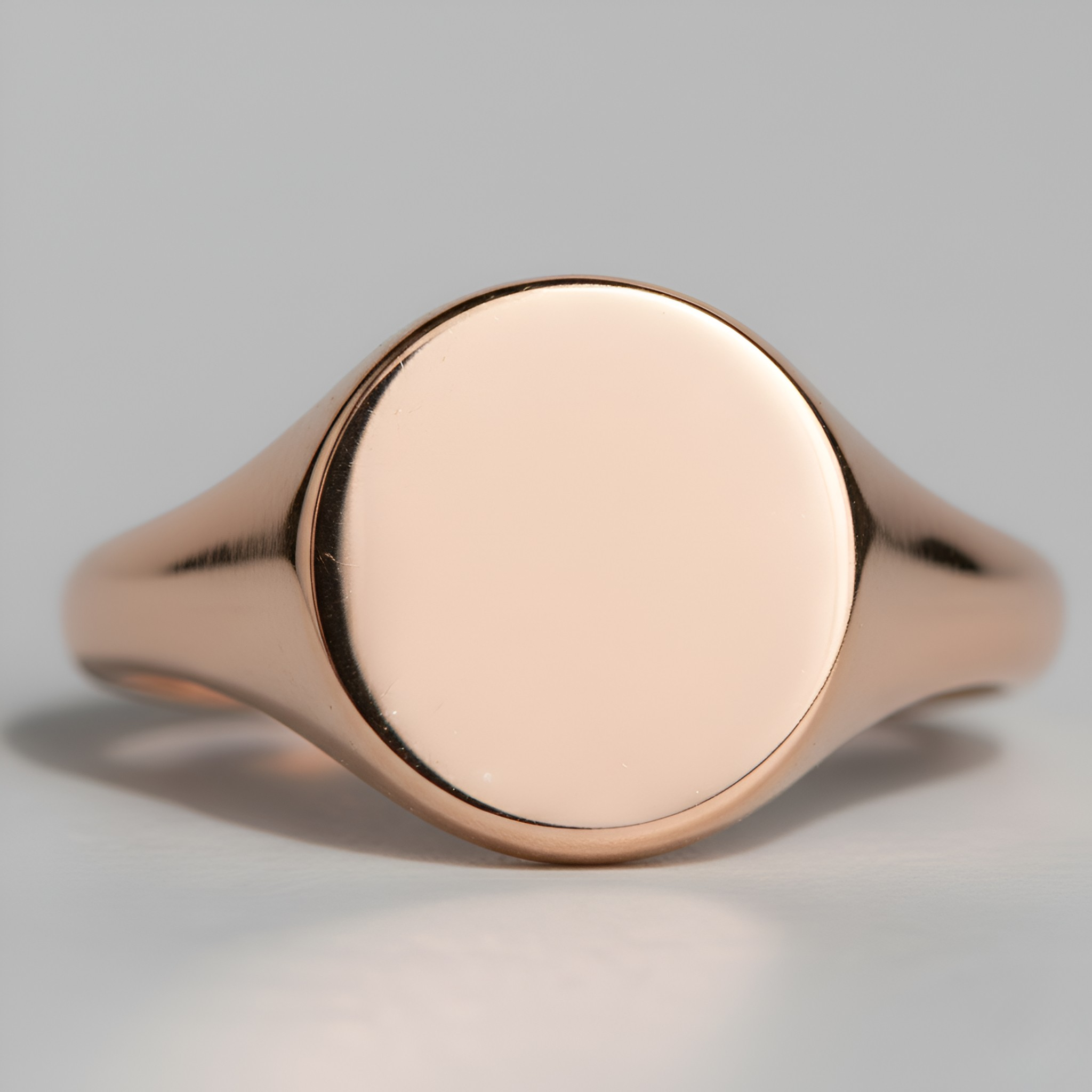Gold Oval Signet Ring