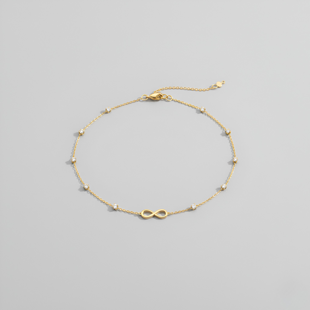 Delicate Gold Bracelet with Stones
