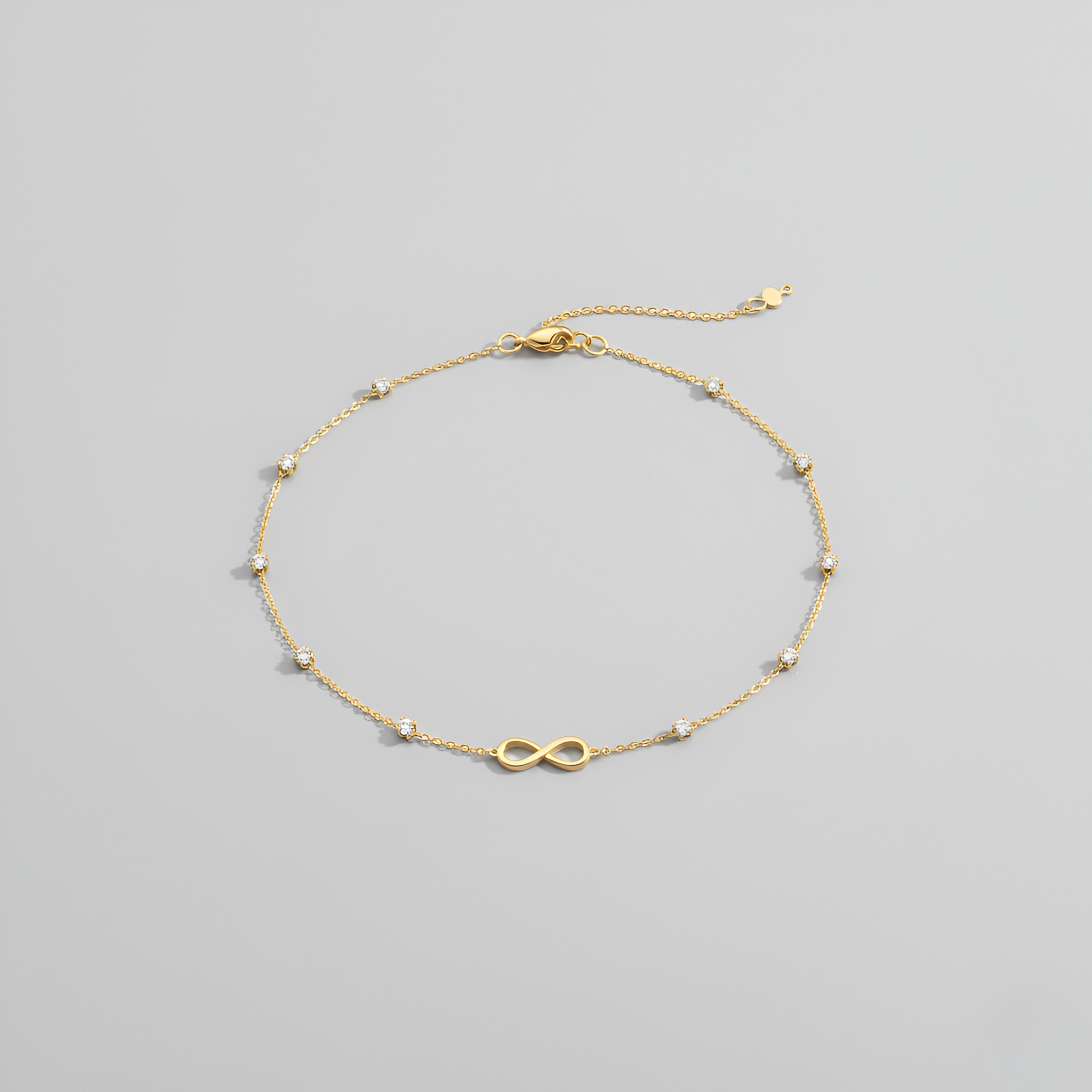 Delicate Gold Bracelet with Stones