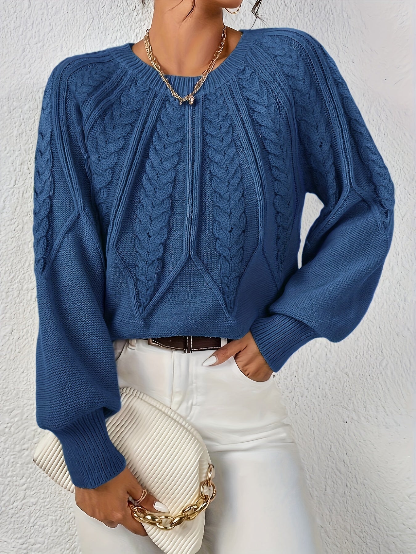 Jacinta - Elegant Cable Jumper