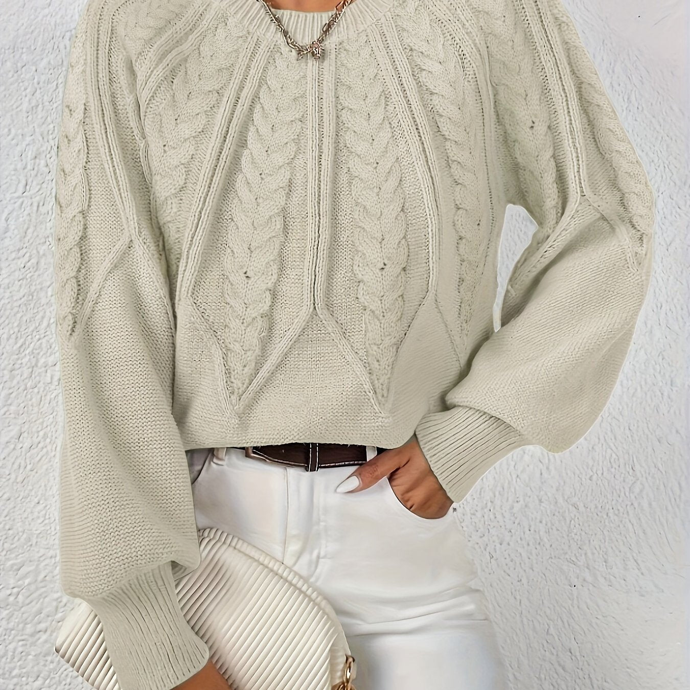 Jacinta - Elegant Cable Jumper