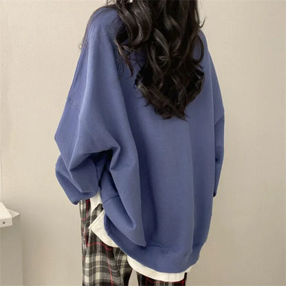 Lesley - Oversized round neck jumper for women