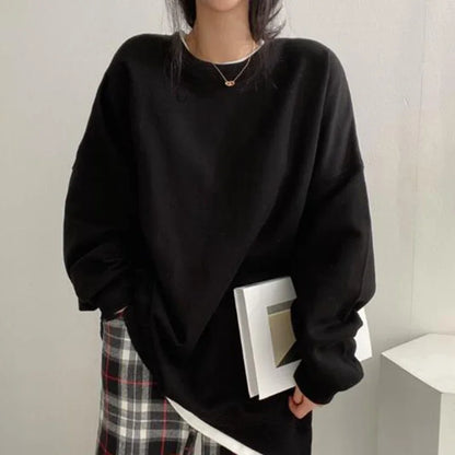 Lesley - Oversized round neck jumper for women