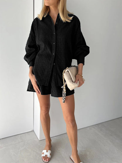 Elizabeth Breezy Shirt and Shorts Set