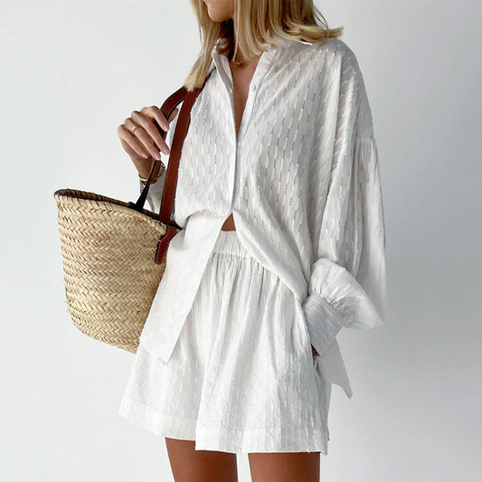 Elizabeth Breezy Shirt and Shorts Set