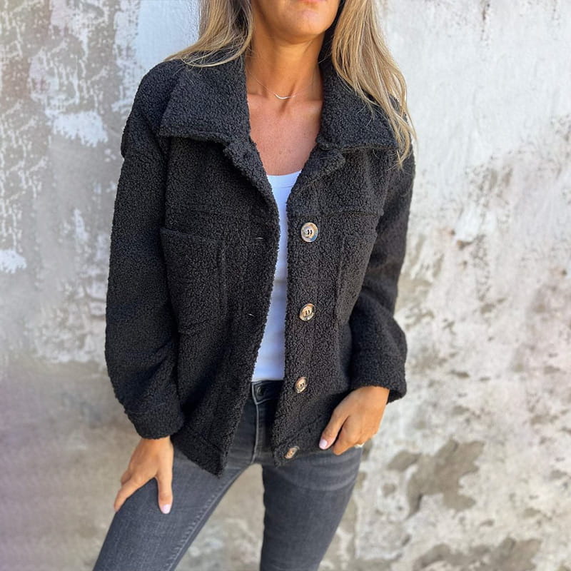 Aubrey Cozy Button-Up Jacket