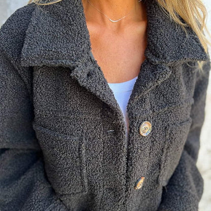 Aubrey Cozy Button-Up Jacket