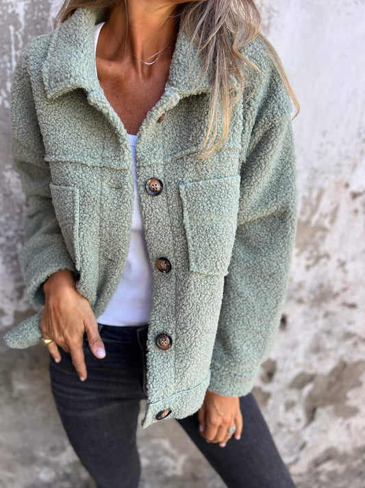 Aubrey Cozy Button-Up Jacket