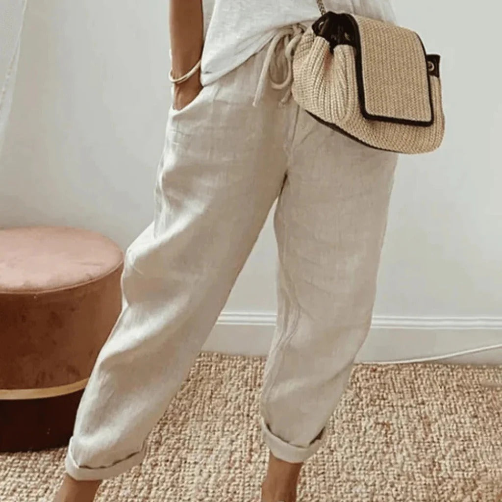Relaxed Drawstring Trousers