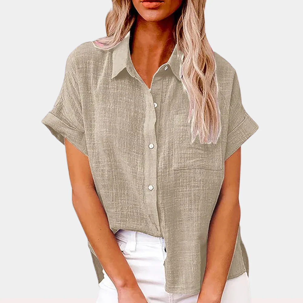 Relaxed Button-Front Shirt