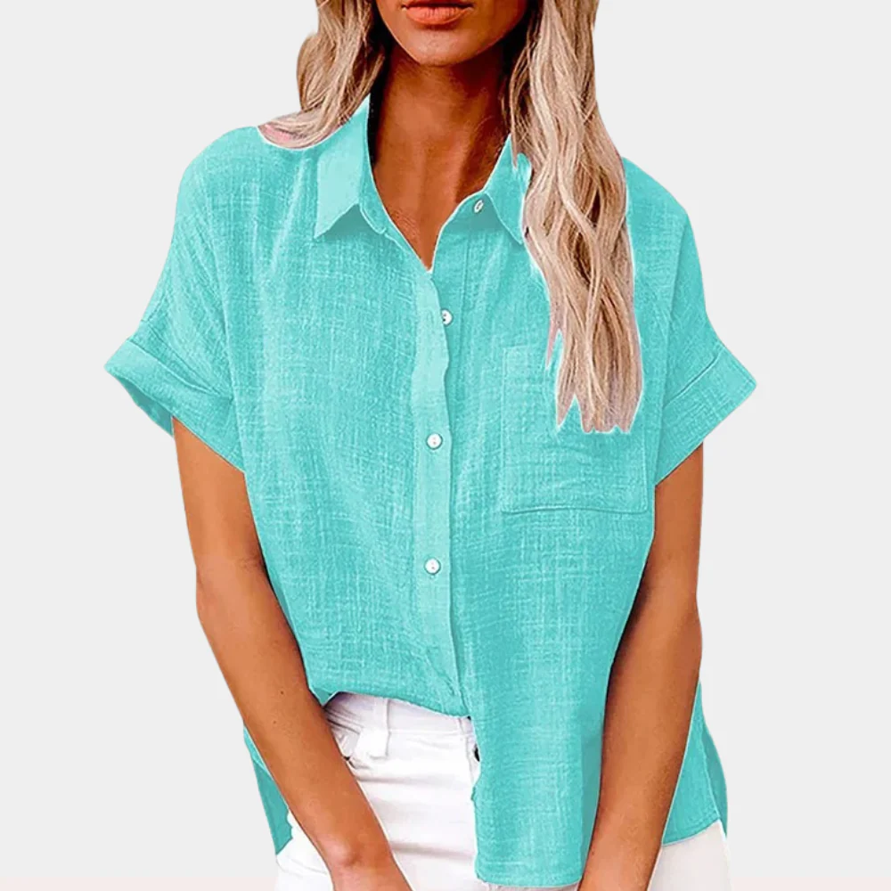 Relaxed Button-Front Shirt