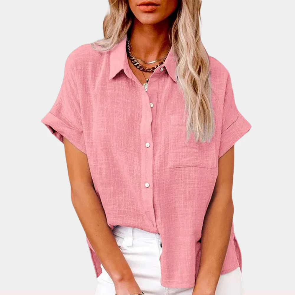 Relaxed Button-Front Shirt