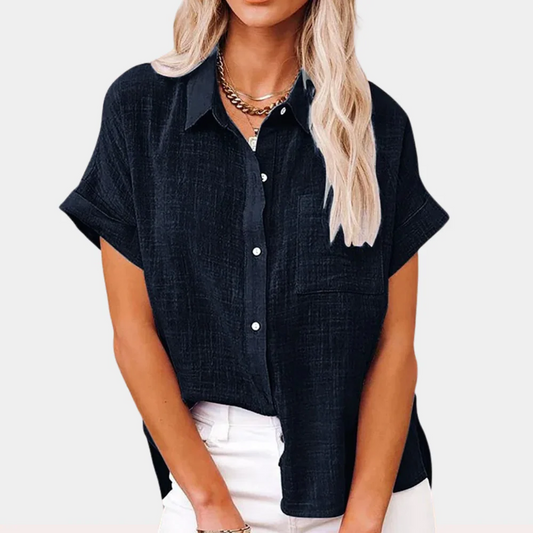 Relaxed Button-Front Shirt